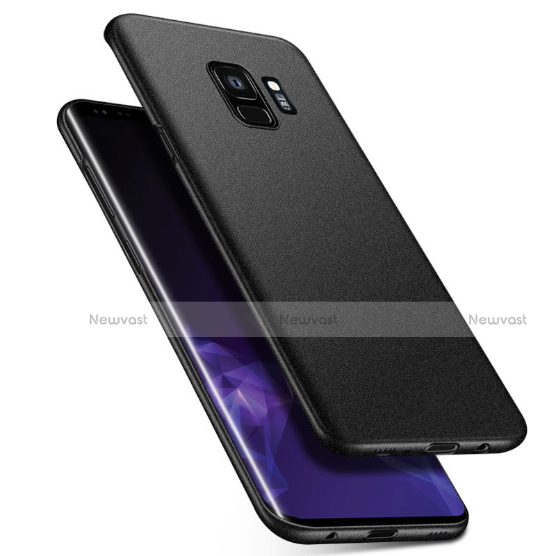 Hard Rigid Plastic Matte Finish Case Back Cover M08 for Samsung Galaxy S9 Black