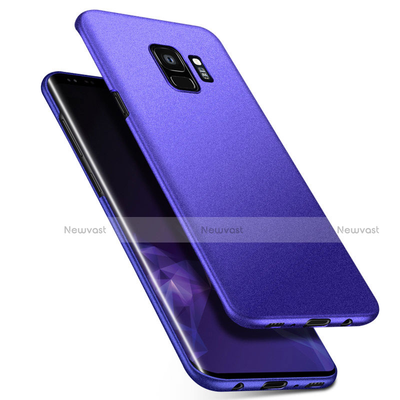 Hard Rigid Plastic Matte Finish Case Back Cover M08 for Samsung Galaxy S9 Blue