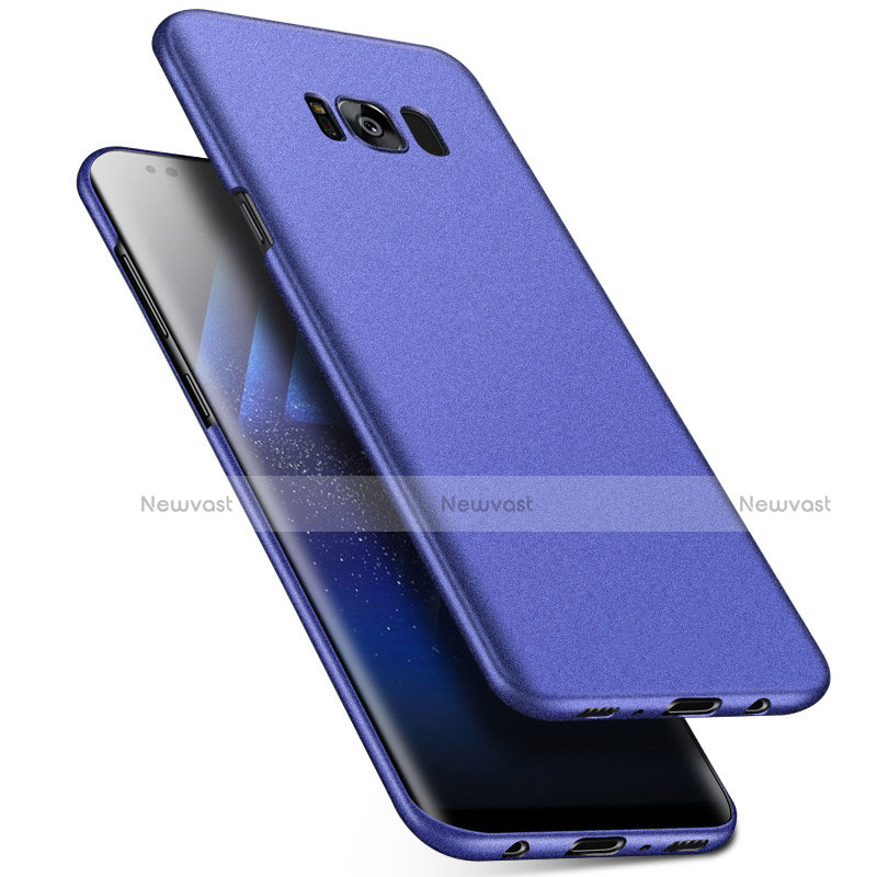 Hard Rigid Plastic Matte Finish Case Back Cover M17 for Samsung Galaxy S8 Plus Blue