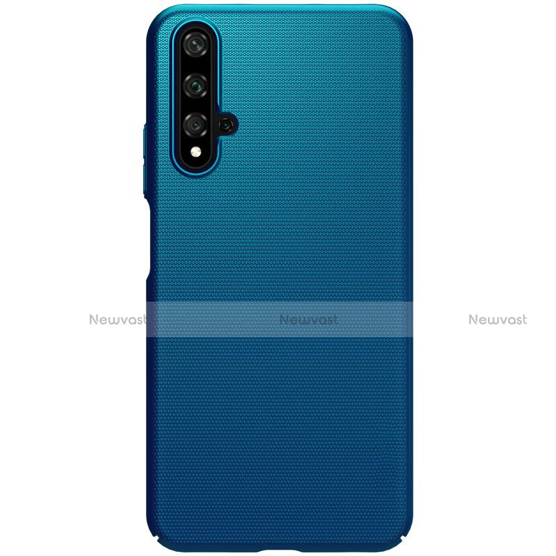 Hard Rigid Plastic Matte Finish Case Back Cover P01 for Huawei Honor 20 Blue