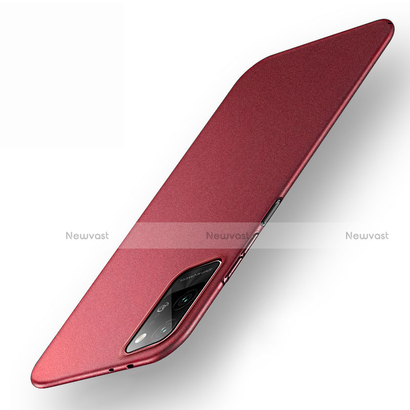 Hard Rigid Plastic Matte Finish Case Back Cover P01 for Huawei Honor Play4 Pro 5G Red