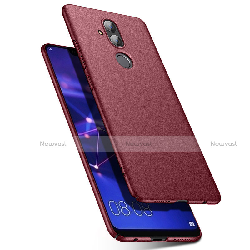 Hard Rigid Plastic Matte Finish Case Back Cover P01 for Huawei Mate 20 Lite Red
