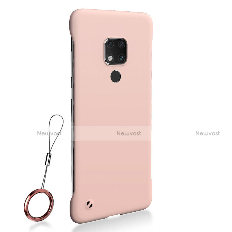 Hard Rigid Plastic Matte Finish Case Back Cover P01 for Huawei Mate 20 Pink