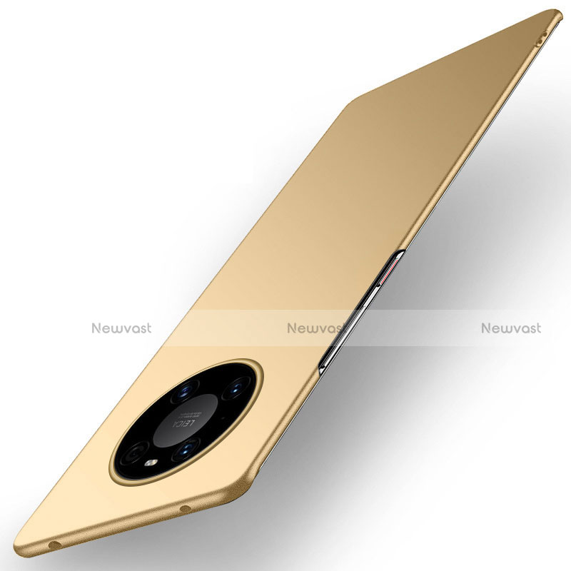 Hard Rigid Plastic Matte Finish Case Back Cover P01 for Huawei Mate 40 Pro Gold