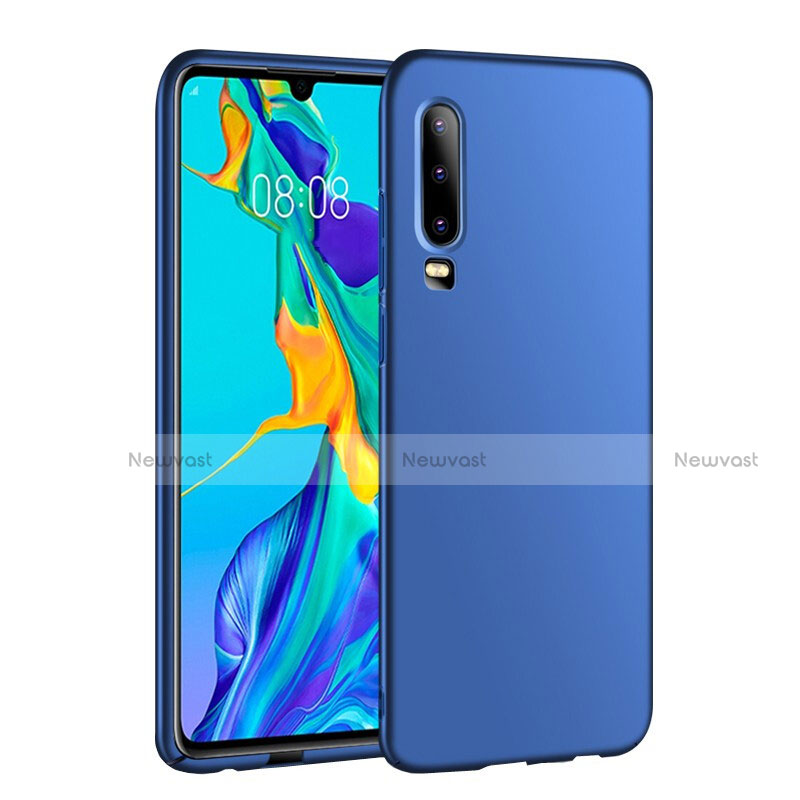 Hard Rigid Plastic Matte Finish Case Back Cover P01 for Huawei P30 Blue