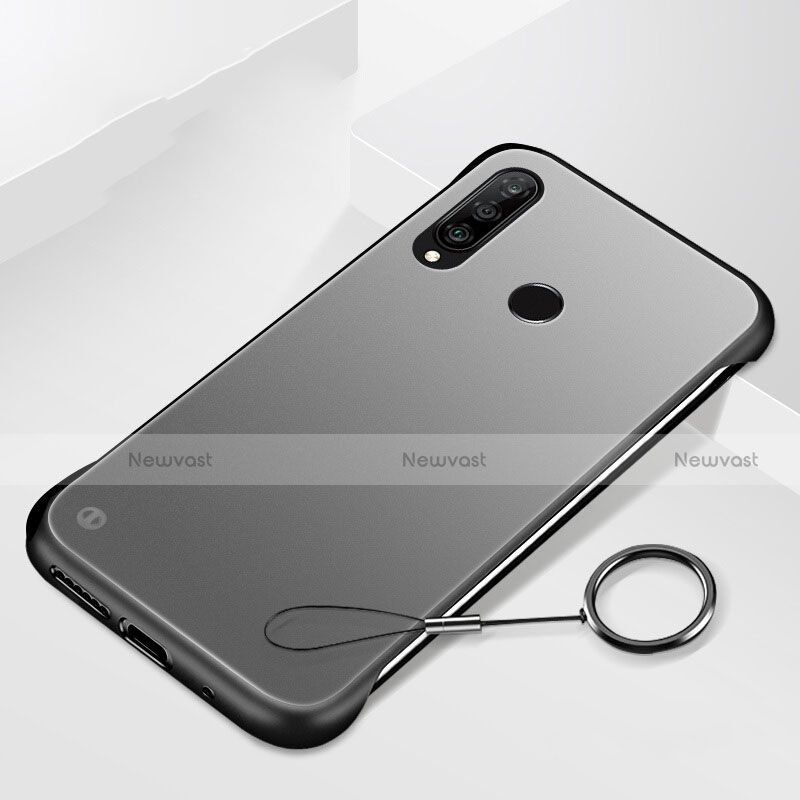 Hard Rigid Plastic Matte Finish Case Back Cover P01 for Huawei P30 Lite Black