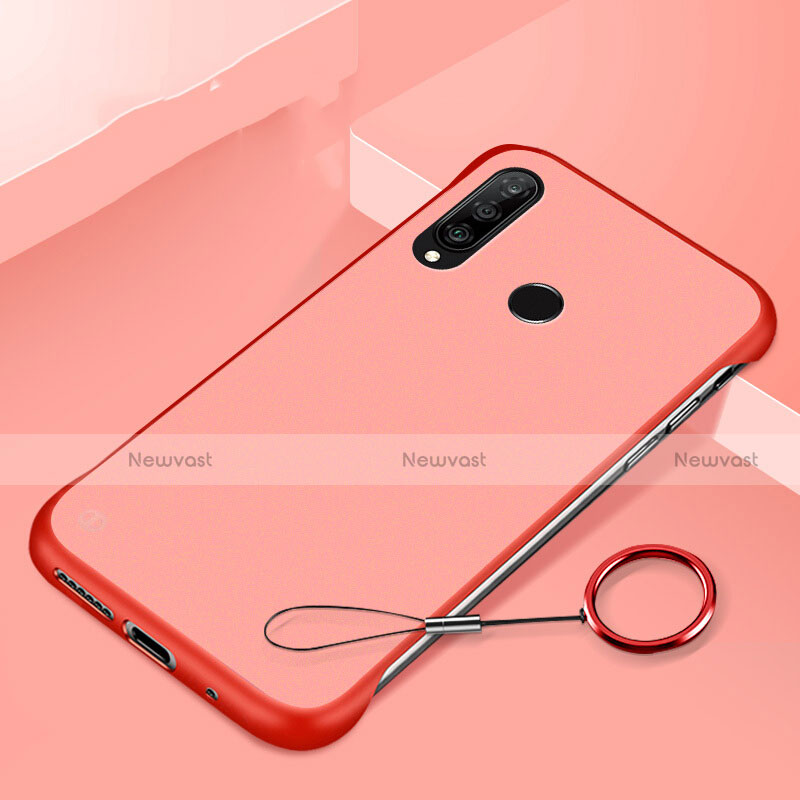 Hard Rigid Plastic Matte Finish Case Back Cover P01 for Huawei P30 Lite New Edition Red