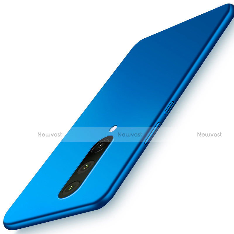 Hard Rigid Plastic Matte Finish Case Back Cover P01 for OnePlus 8 Blue