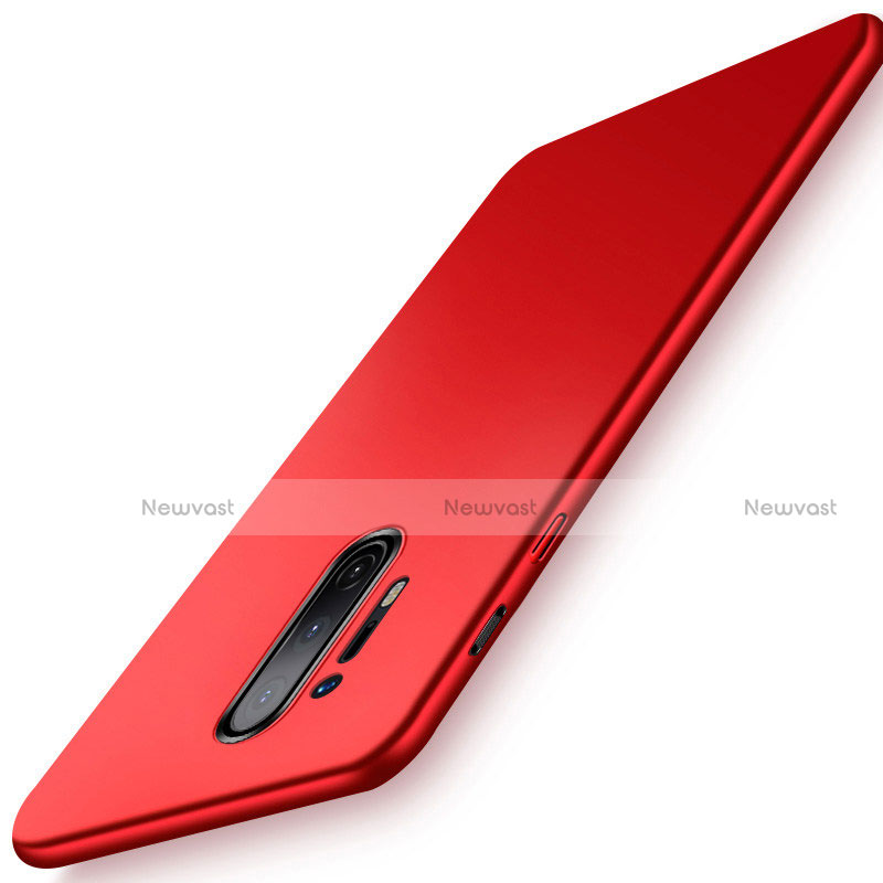 Hard Rigid Plastic Matte Finish Case Back Cover P01 for OnePlus 8 Pro Red