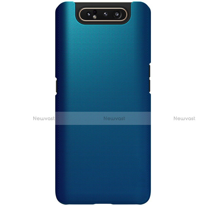 Hard Rigid Plastic Matte Finish Case Back Cover P01 for Samsung Galaxy A80 Blue