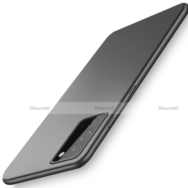 Hard Rigid Plastic Matte Finish Case Back Cover P01 for Samsung Galaxy Note 20 5G Black
