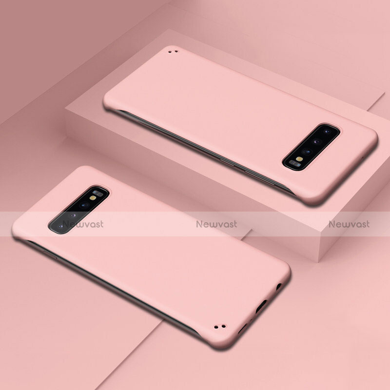 Hard Rigid Plastic Matte Finish Case Back Cover P01 for Samsung Galaxy S10 Pink