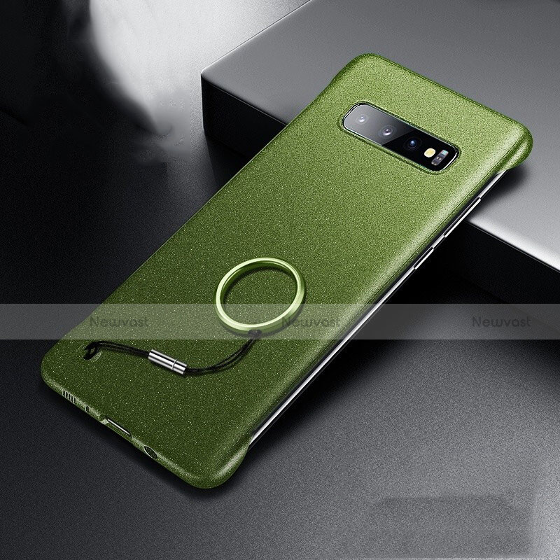 Hard Rigid Plastic Matte Finish Case Back Cover P01 for Samsung Galaxy S10 Plus Green