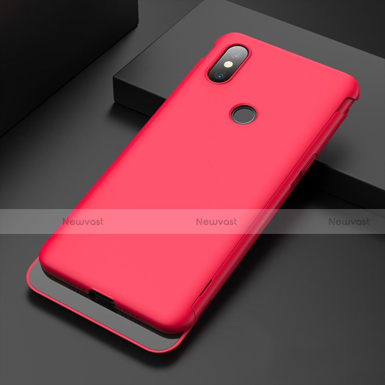 Hard Rigid Plastic Matte Finish Case Back Cover P01 for Xiaomi Mi Mix 3 Red
