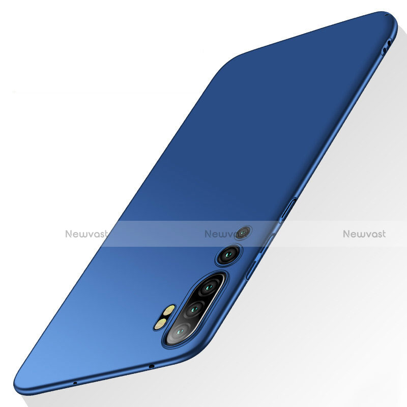 Hard Rigid Plastic Matte Finish Case Back Cover P01 for Xiaomi Mi Note 10 Pro Blue