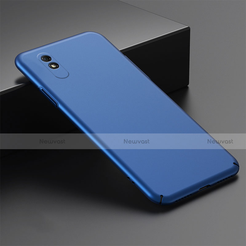 Hard Rigid Plastic Matte Finish Case Back Cover P01 for Xiaomi Redmi 9i Blue