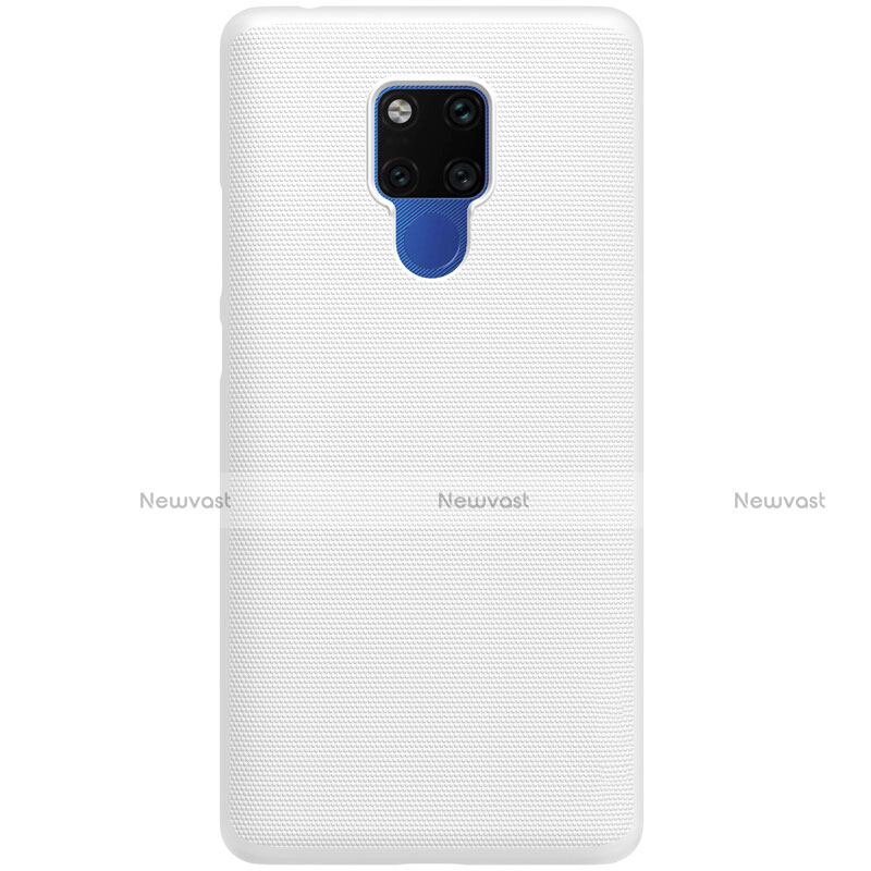 Hard Rigid Plastic Matte Finish Case Back Cover P02 for Huawei Mate 20 White