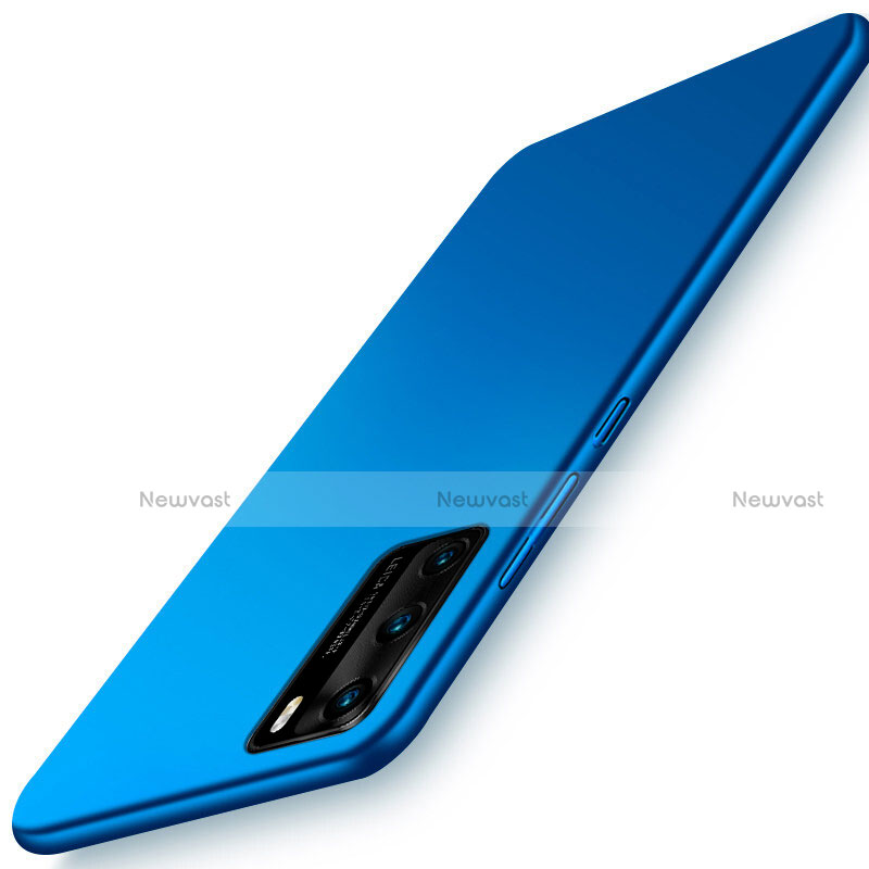 Hard Rigid Plastic Matte Finish Case Back Cover P02 for Huawei P40 Blue