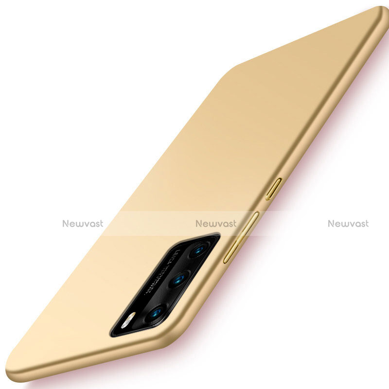 Hard Rigid Plastic Matte Finish Case Back Cover P02 for Huawei P40 Gold