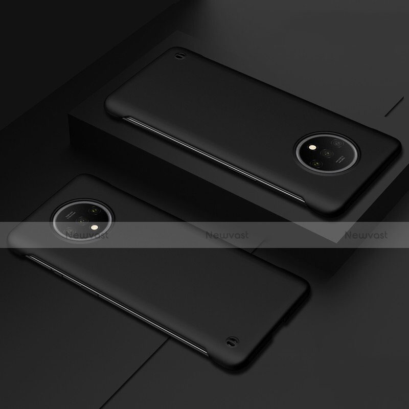 Hard Rigid Plastic Matte Finish Case Back Cover P02 for OnePlus 7T Black