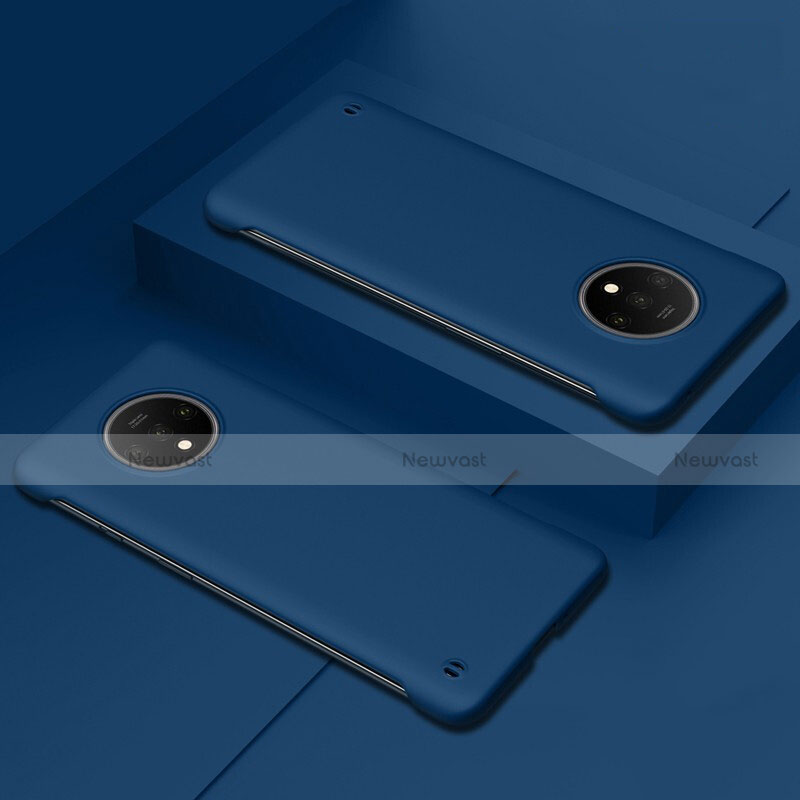 Hard Rigid Plastic Matte Finish Case Back Cover P02 for OnePlus 7T Blue