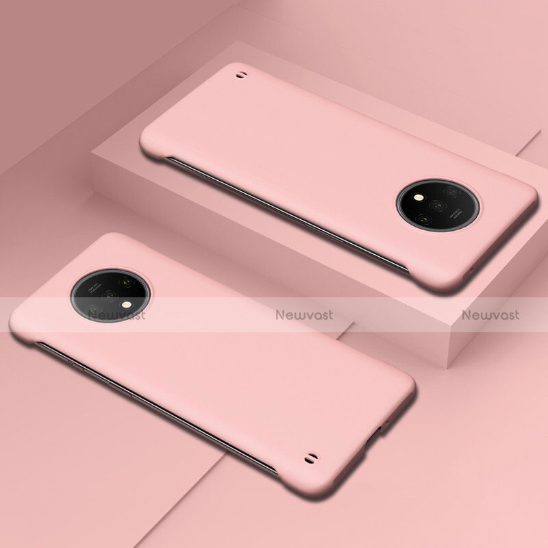 Hard Rigid Plastic Matte Finish Case Back Cover P02 for OnePlus 7T Pink