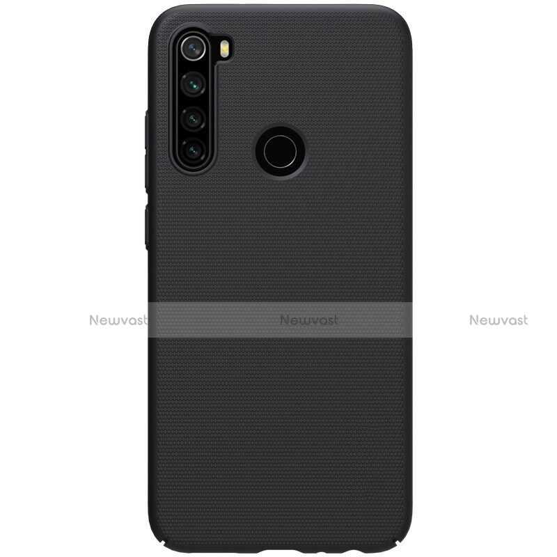 Hard Rigid Plastic Matte Finish Case Back Cover P02 for Xiaomi Redmi Note 8 Black