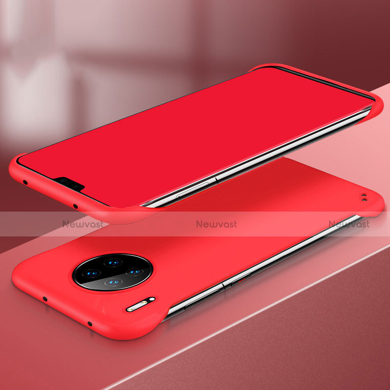 Hard Rigid Plastic Matte Finish Case Back Cover P03 for Huawei Mate 30 Pro 5G Red