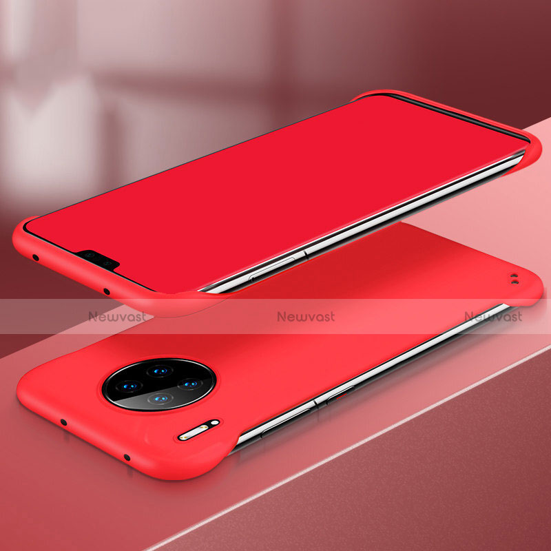 Hard Rigid Plastic Matte Finish Case Back Cover P03 for Huawei Mate 30E Pro 5G Red