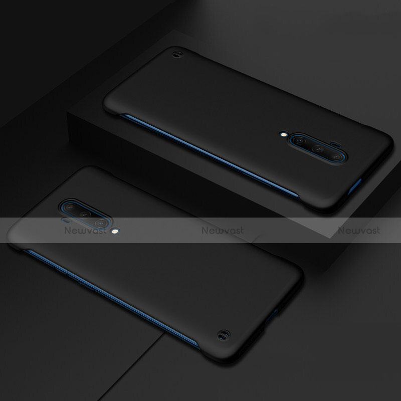 Hard Rigid Plastic Matte Finish Case Back Cover P03 for OnePlus 7T Pro Black