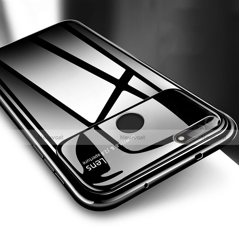 Hard Rigid Plastic Matte Finish Case Back Cover P04 for Huawei Honor V20 Black