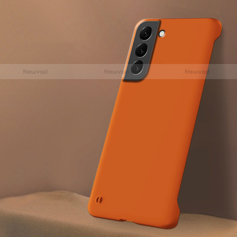 Hard Rigid Plastic Matte Finish Case Back Cover P04 for Samsung Galaxy S21 5G Orange
