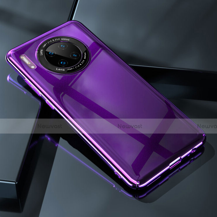 Hard Rigid Plastic Matte Finish Case Back Cover P05 for Huawei Mate 30 Purple