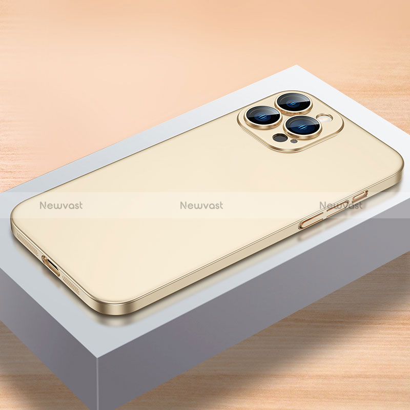 Hard Rigid Plastic Matte Finish Case Back Cover QC1 for Apple iPhone 14 Pro Max Gold