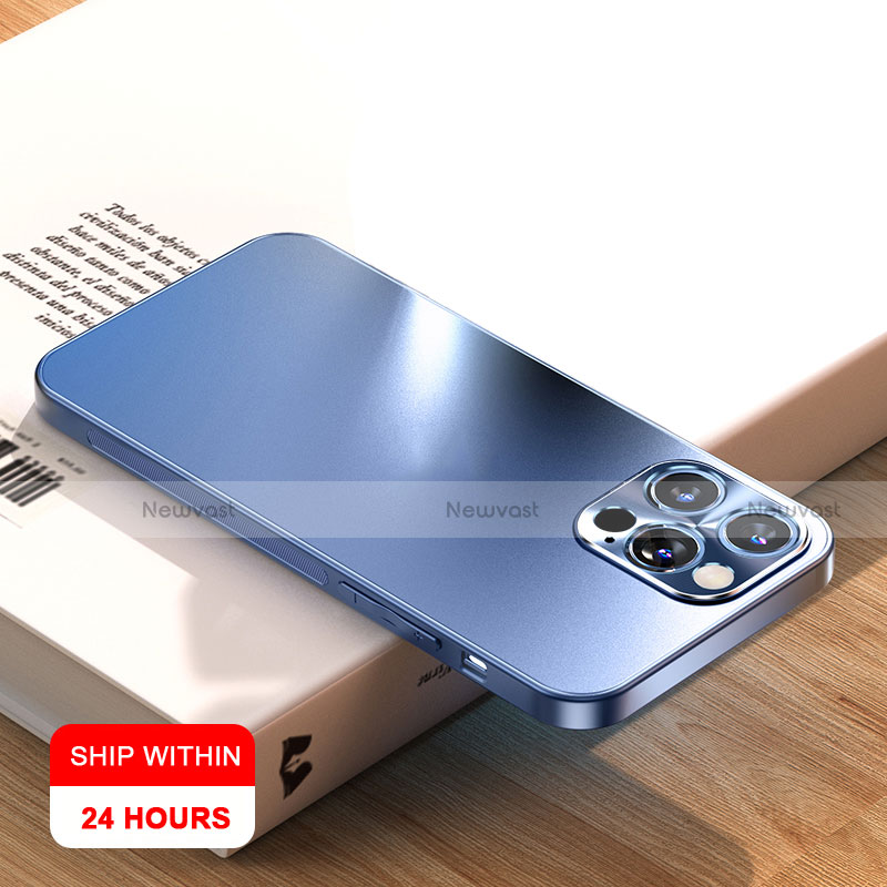 Hard Rigid Plastic Matte Finish Case Back Cover R01 for Apple iPhone 13 Pro Blue