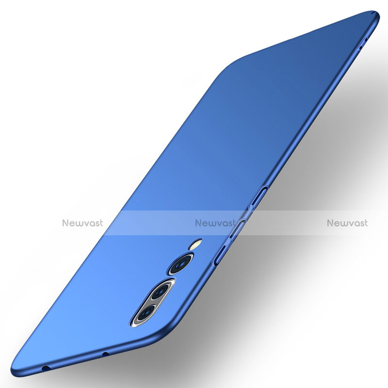 Hard Rigid Plastic Matte Finish Case Back Cover R01 for Huawei P20 Pro Blue