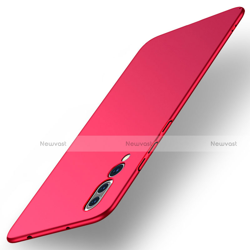 Hard Rigid Plastic Matte Finish Case Back Cover R01 for Huawei P20 Pro Red