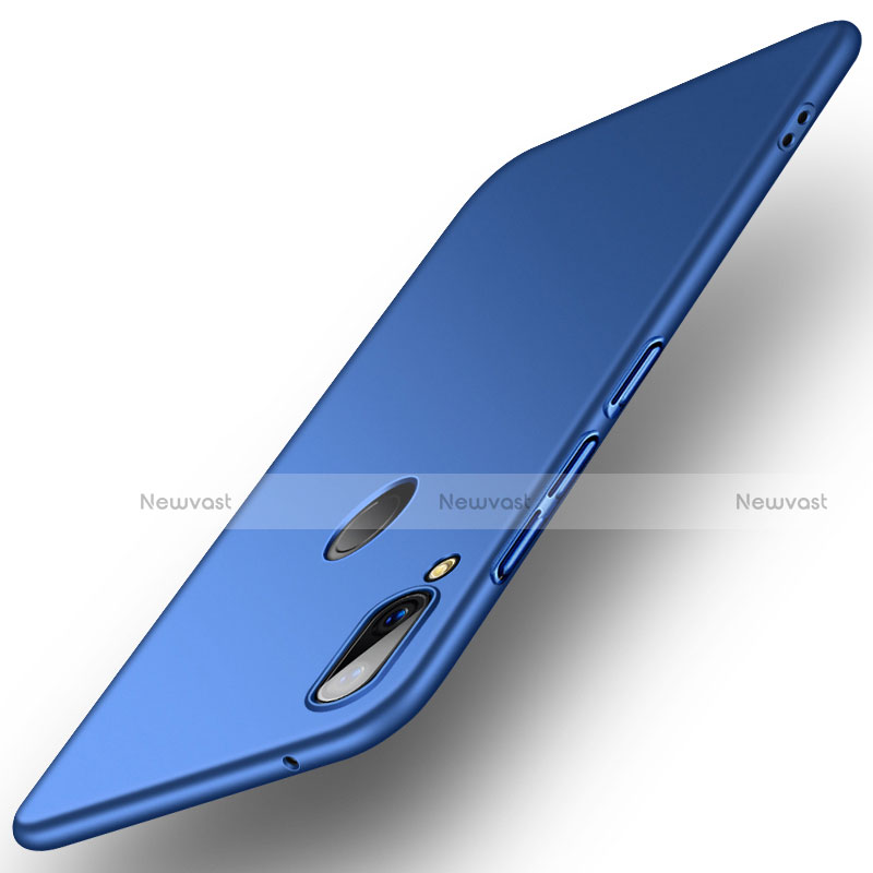Hard Rigid Plastic Matte Finish Case Back Cover R01 for Huawei Y9 (2019) Blue