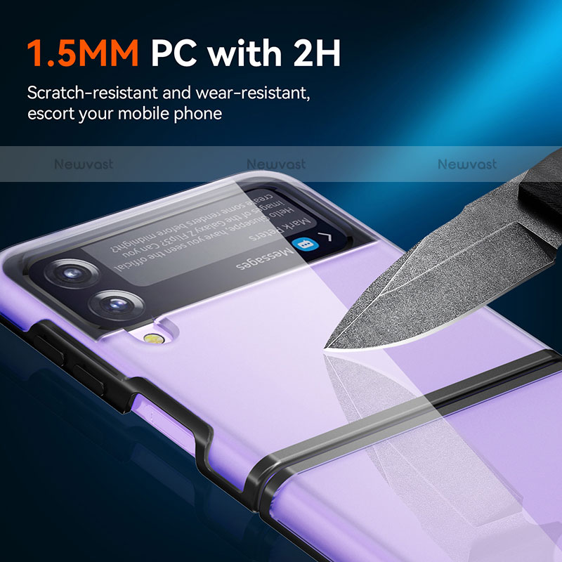 Hard Rigid Plastic Matte Finish Case Back Cover R02 for Samsung Galaxy Z Flip3 5G