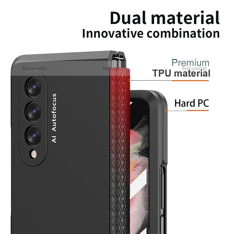 Hard Rigid Plastic Matte Finish Case Back Cover R02 for Samsung Galaxy Z Fold3 5G