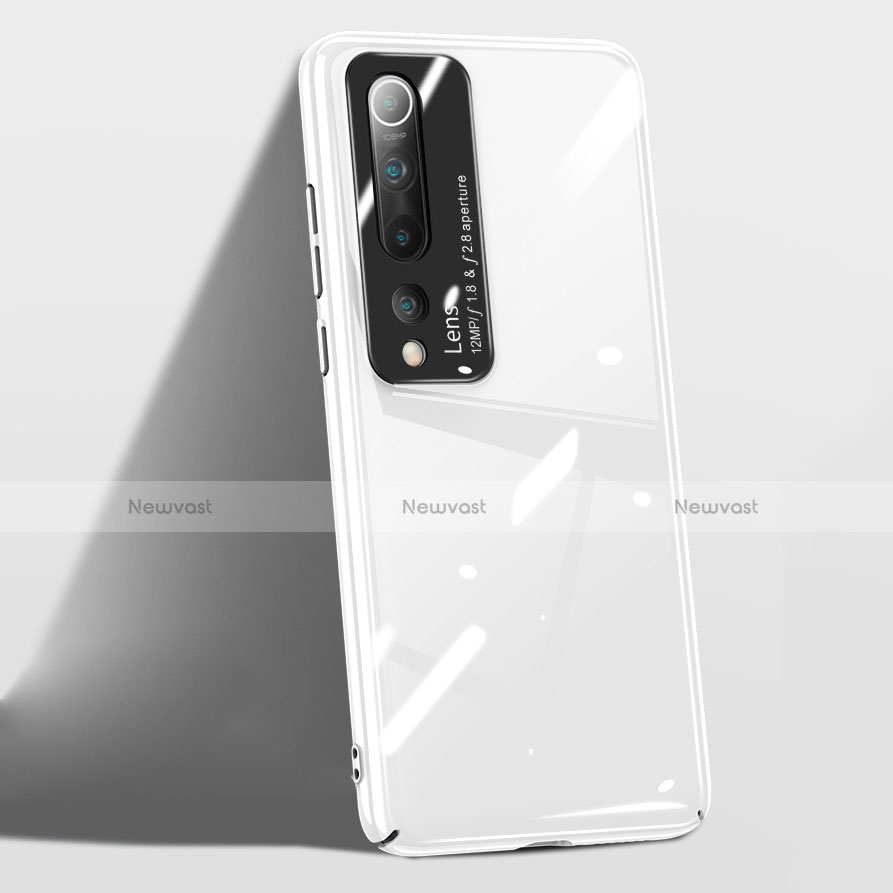 Hard Rigid Plastic Matte Finish Case Back Cover T01 for Xiaomi Mi 10 Pro White