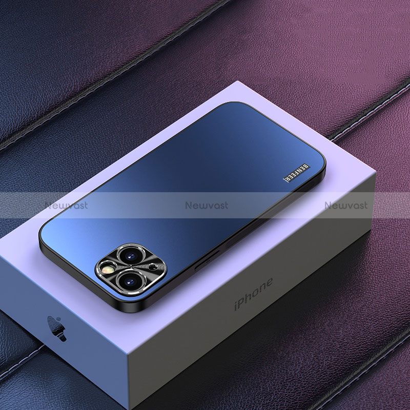 Hard Rigid Plastic Matte Finish Case Back Cover TB2 for Apple iPhone 13 Blue
