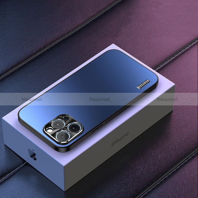 Hard Rigid Plastic Matte Finish Case Back Cover TB2 for Apple iPhone 13 Pro Max Blue