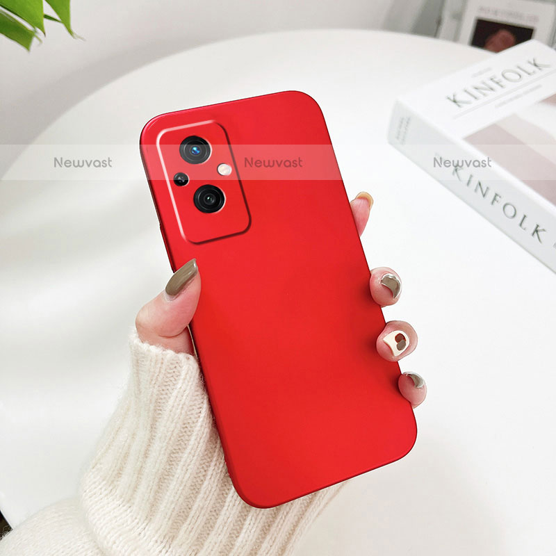 Hard Rigid Plastic Matte Finish Case Back Cover YK1 for OnePlus Nord N20 5G Red