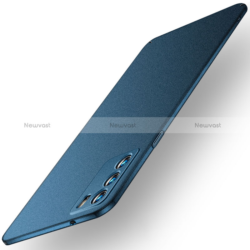 Hard Rigid Plastic Matte Finish Case Back Cover YK2 for Oppo Reno6 5G Blue