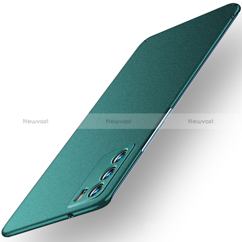 Hard Rigid Plastic Matte Finish Case Back Cover YK2 for Oppo Reno6 Pro 5G India Green