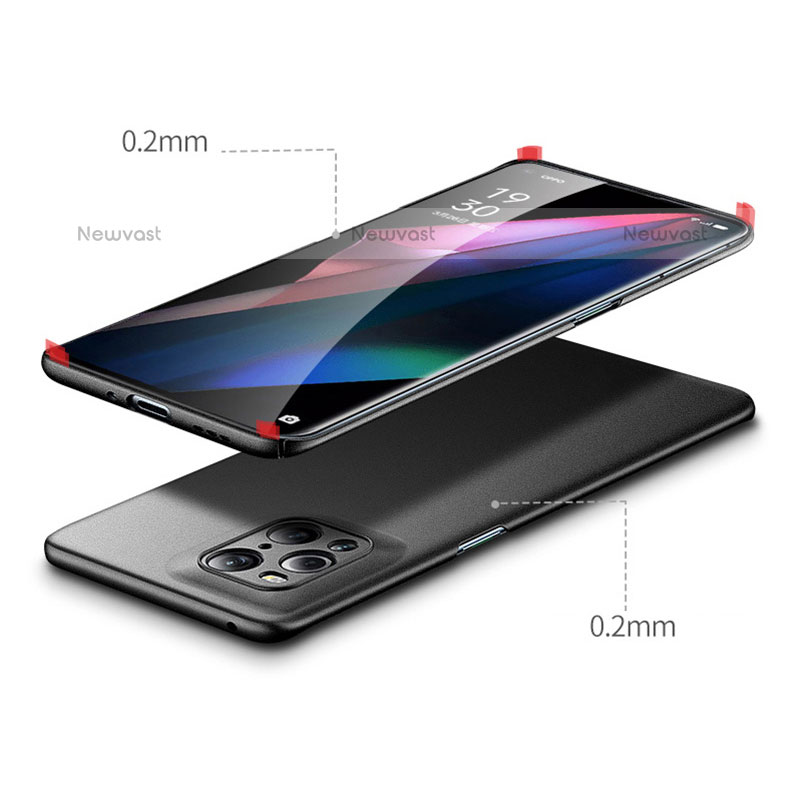 Hard Rigid Plastic Matte Finish Case Back Cover YK3 for Oppo Find X3 Pro 5G