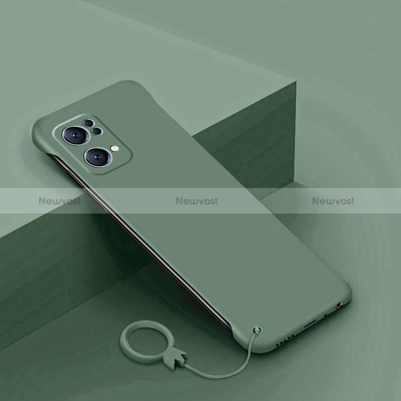 Hard Rigid Plastic Matte Finish Case Back Cover YK4 for Oppo Reno7 Pro 5G Midnight Green