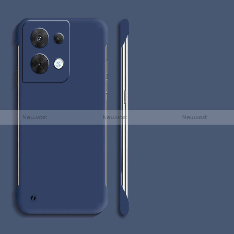 Hard Rigid Plastic Matte Finish Case Back Cover YK4 for Oppo Reno9 Pro+ Plus 5G Blue