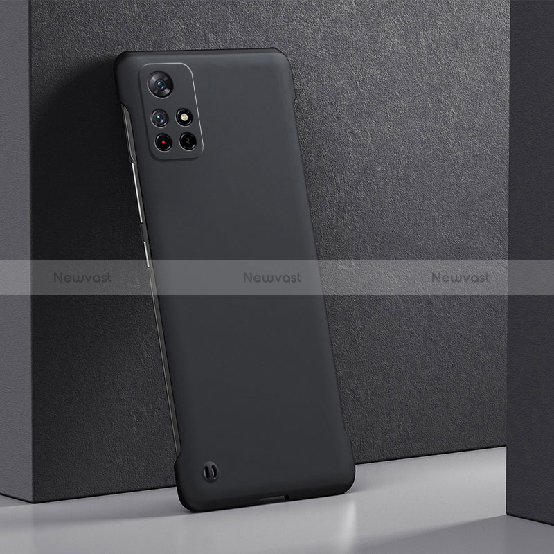 Hard Rigid Plastic Matte Finish Case Back Cover YK4 for Xiaomi Redmi Note 11 Pro+ Plus 5G Black